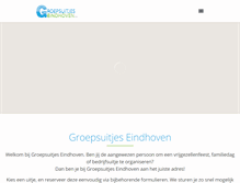 Tablet Screenshot of groepsuitjeseindhoven.nl